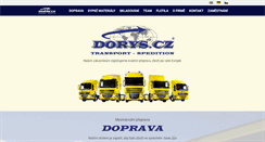Desktop Screenshot of dorys.cz